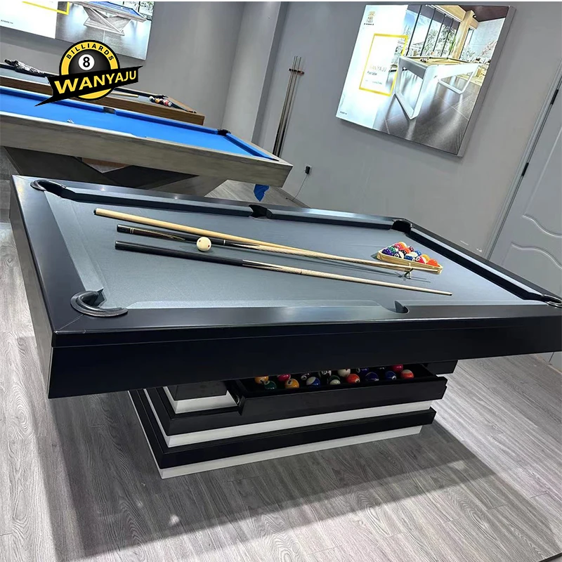 2023 high quality slate bed 7ft/8ft/9ft modern luxury billiards table indoor outdoor pool table for sale - Image 4