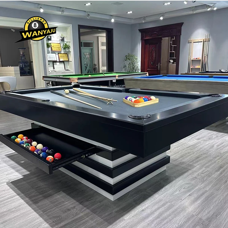 2023 high quality slate bed 7ft/8ft/9ft modern luxury billiards table indoor outdoor pool table for sale - Image 6