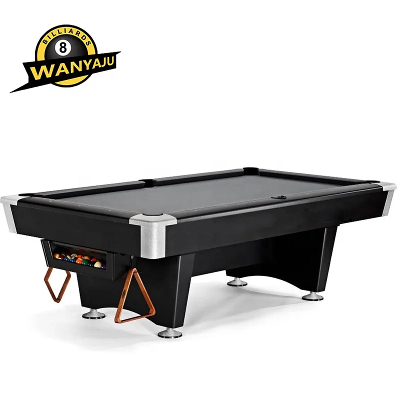2024 Best Seller Nine-Ball Sports Solid Wood Slate Bed Billiards Customize Tournament Standard American Style Pool Table 8ft 9ft - Image 2